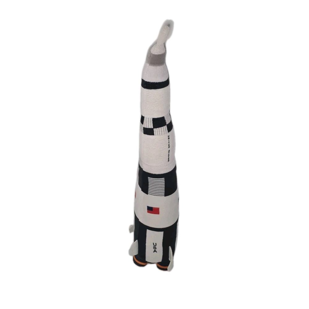 NASA Saturn V Rocket Plush Toy – Apollo Era Space Shuttle Stuffed Rocket
